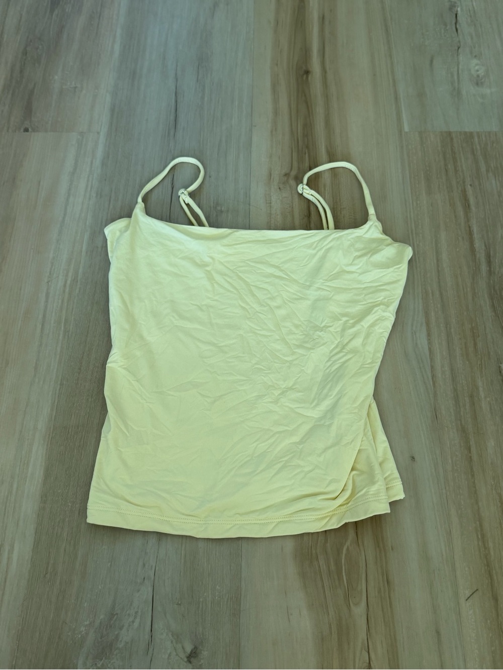 Women’s Yellow Spaghetti Strap Tank Top